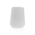 Toothbrush Holder Versa Kim White Resin (8,5 x 16,5 x 8,5 cm)